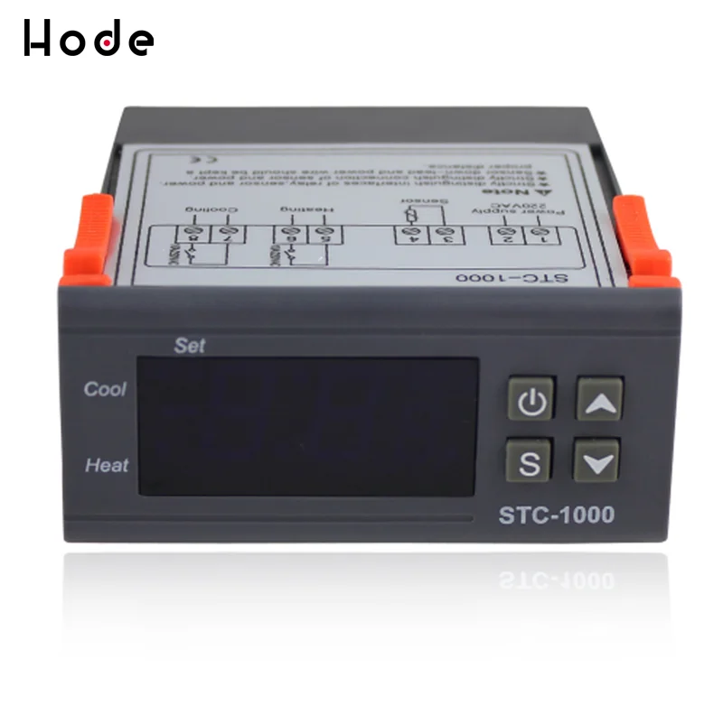 AC/DC 12V/24V 220 В два реле Выход цифровой Температура контроллер STC-1000 термостат-50 ~ 99