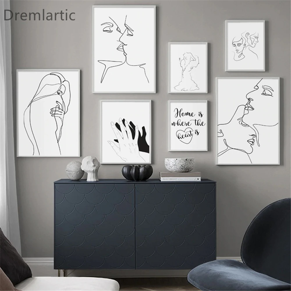

Modern Minimalist Line Animals Decor Canvas Poster Decorative Print Wall Art Picture Living Room#21-0202-16