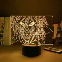 anime 3d light attack on titan levi ackerman for home room decor light child gift