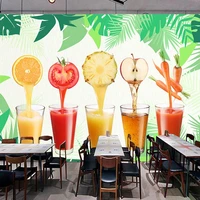 custom 3d mural wallpaper vegetables fruits juice poster supermarket shop restaurant kitchen decoration wall painting tapety art