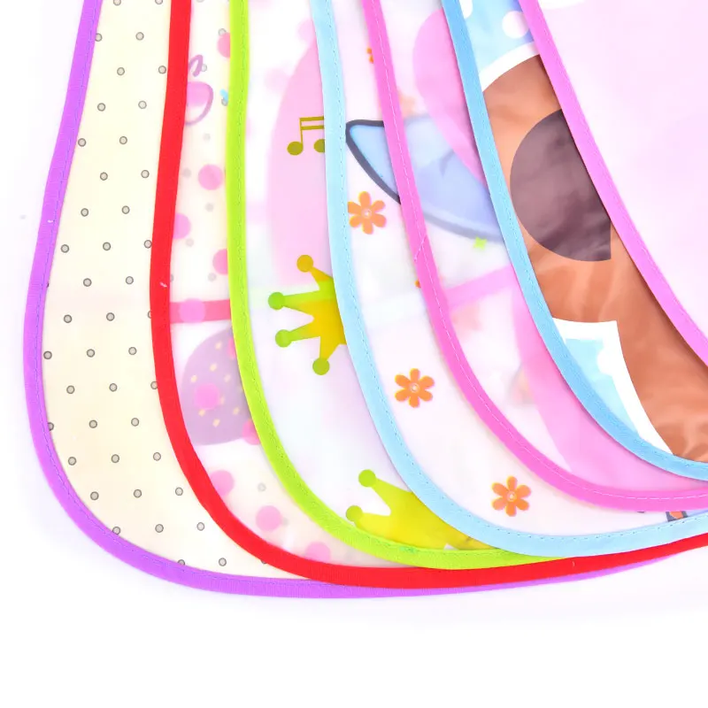 Babero ajustable de calidad para beb&eacute;, delantal de pl&aacute;stico impermeable, pa&ntilde;o de alimentaci&oacute;n de dibujos animados, 1 unidad-1