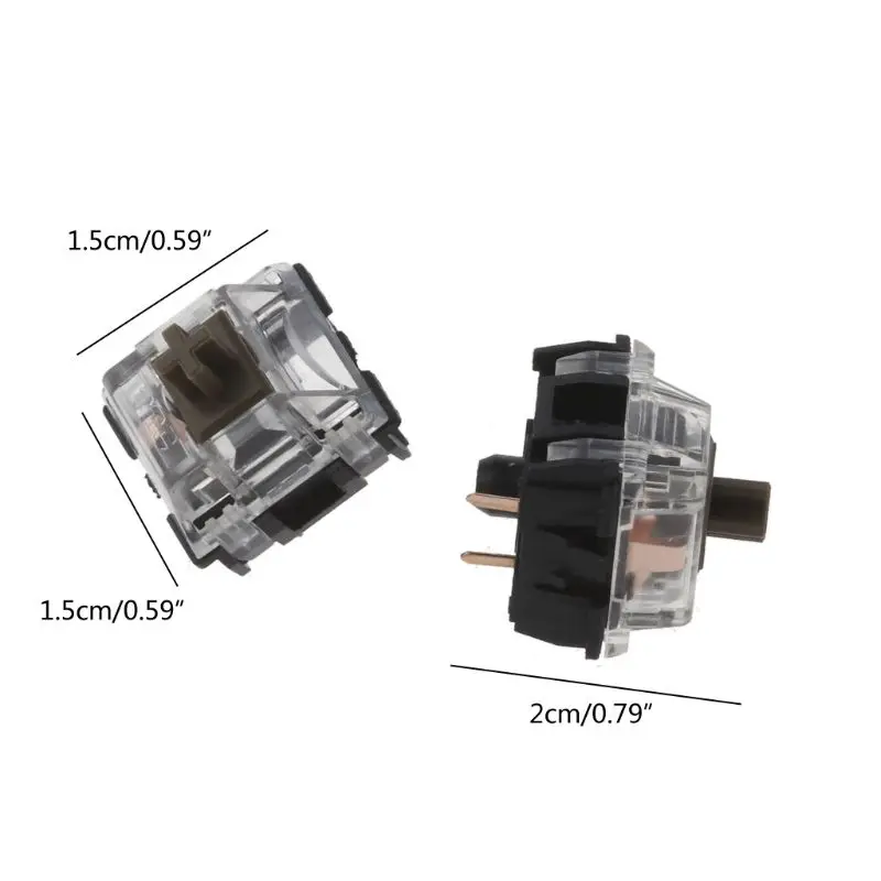 5 шт./упак. ТТК механическая клавиатура переключатель бесшумного коричневый V2 Pro