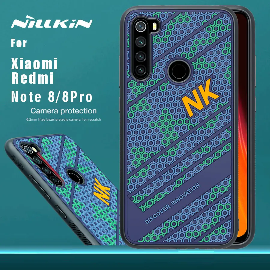 Чехол NILLKIN Striker для Xiaomi Redmi Note 8 Pro чехол из ПК ТПУ силикона спортивный стиль задняя