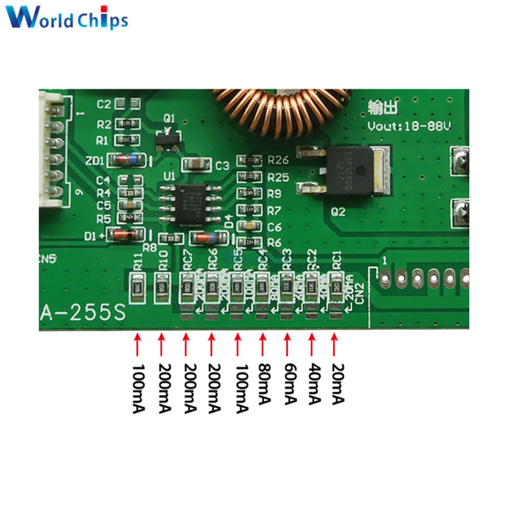 CA-255S 10-48 дюймов светодиодный LCD TV подсветка постоянный ток плата CA-255