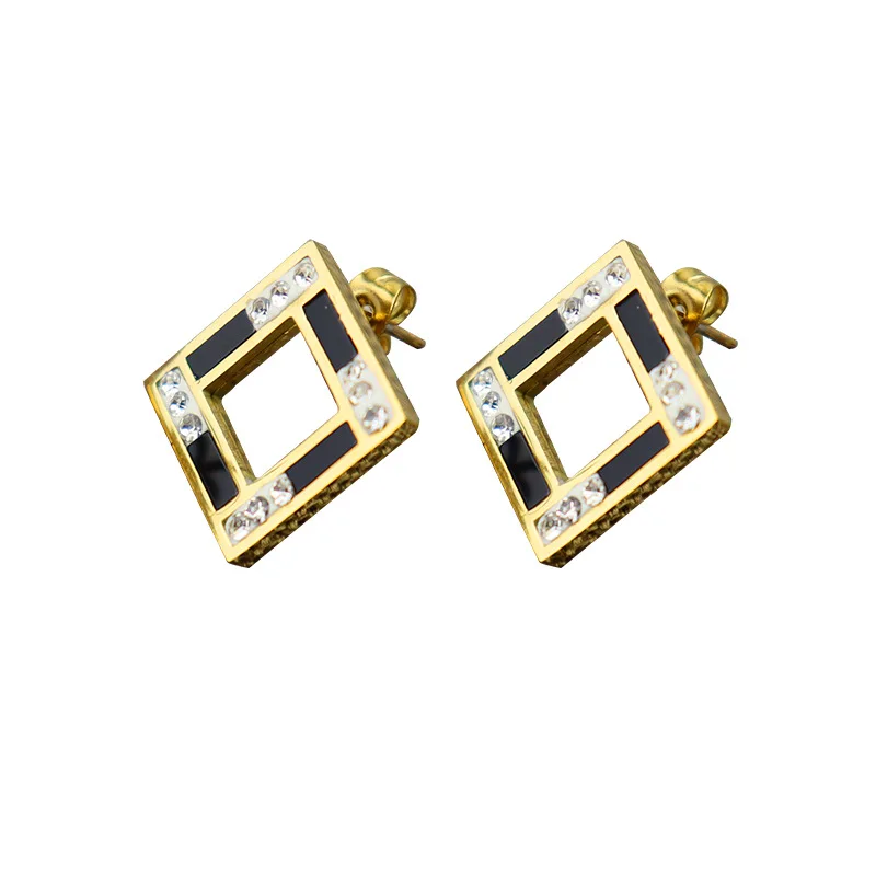 

Stainless Steel Earrings High Quality Woman Fashion Jewelry New High Quality Woman Metal Leaves Hot Sale Earrings