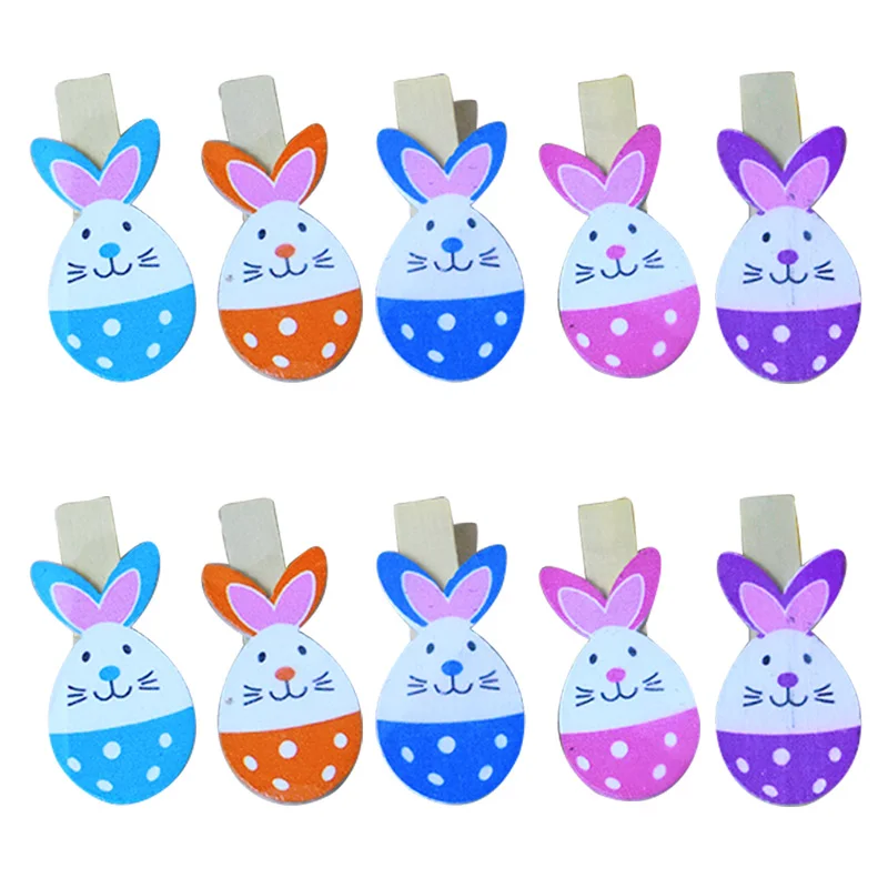 12 шт. украшения для пасхальвечерние НКИ деревянные зажимы прищепки фото с