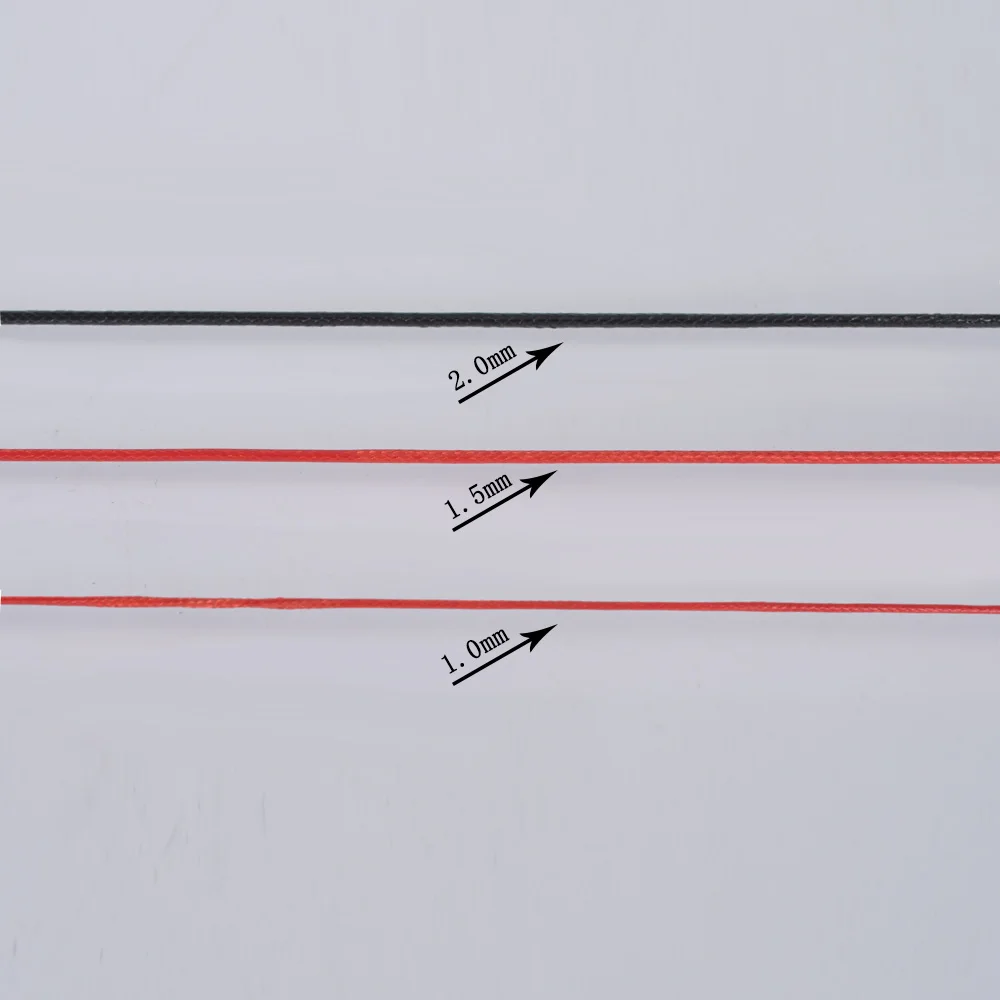 10 м/лот 20 цветов кожаный шнур вощеная нить хлопчатобумажная для бисероплетения