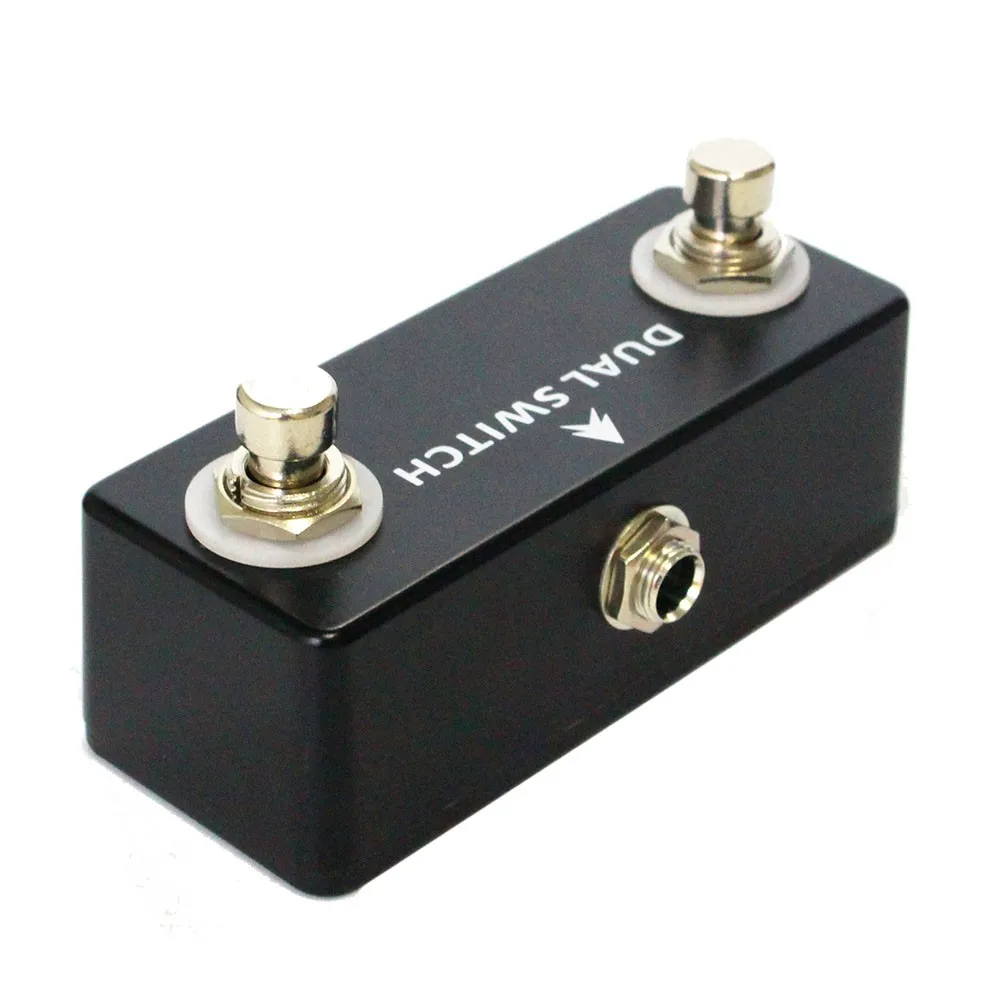 

Dual Tap Switch Momentary Footswitch Electric Guitar Effect Pedal Compact One 1/4" Stereo Jack Durable Basses Parts Accessories