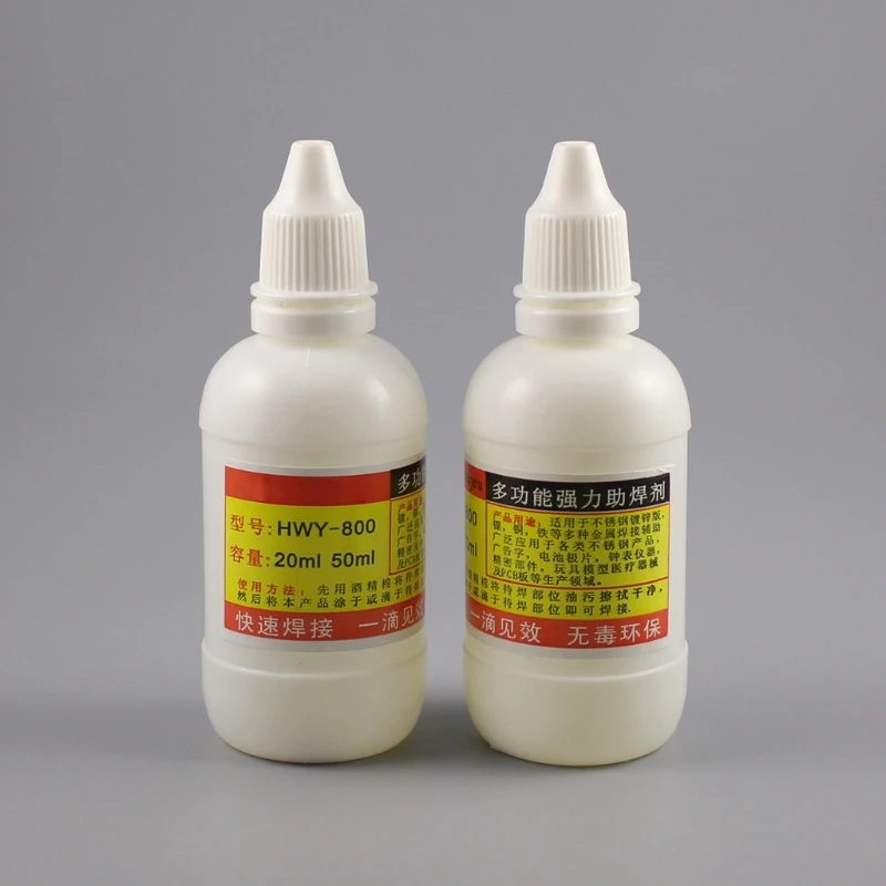 

20ml Powerful Rosin Soldering Agent No-clean Flux Stainless Steel White Plate Iron 18650 Battery Welding Water Liquid Flux