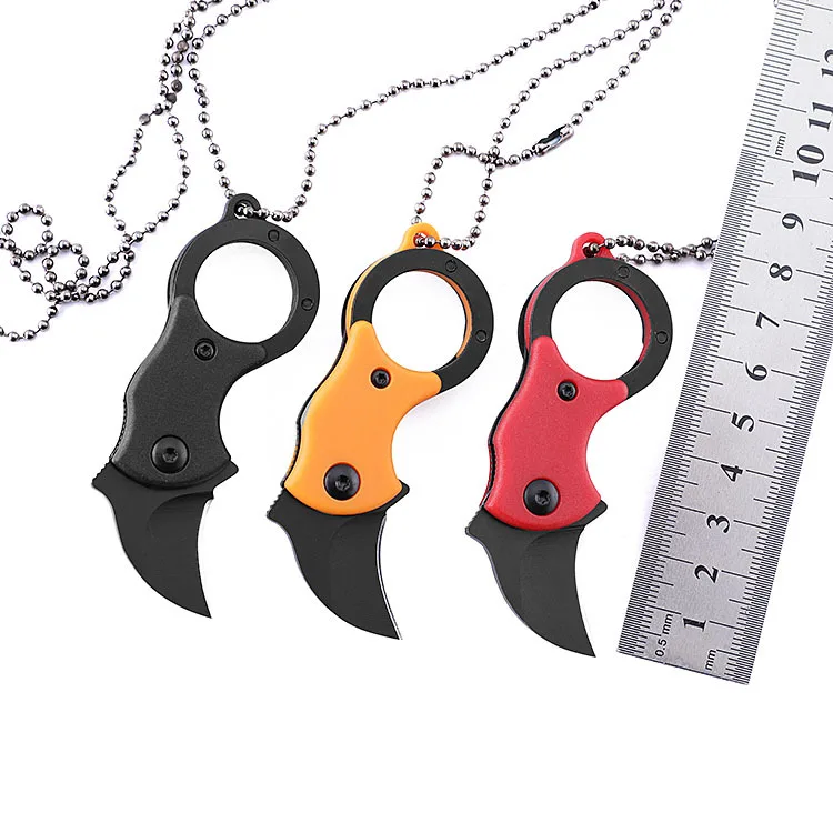 EDC Открытый мини складной маленький нож коготь ожерелье Портативный острый