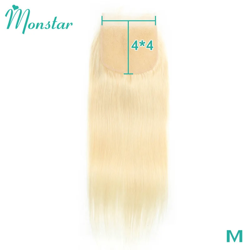 Monstar 1B 613 медовый блонд Омбре перуанские Remy прямые человеческие волосы свободная