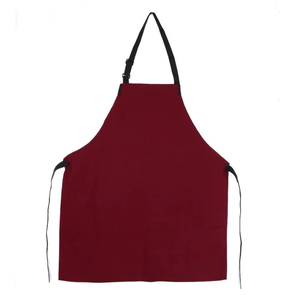 

Kitchen Convenience Store Solid Color Apron Adjustable Bib Apron Dress Men Women Kitchen Restaurant Chef Classic Cooking