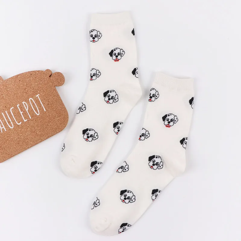 

Hot Women's Socks European and American Cute Cartoon Puppy Cotton Socks Animal Women's Socks Womans Girls Dog Cartoon Socks