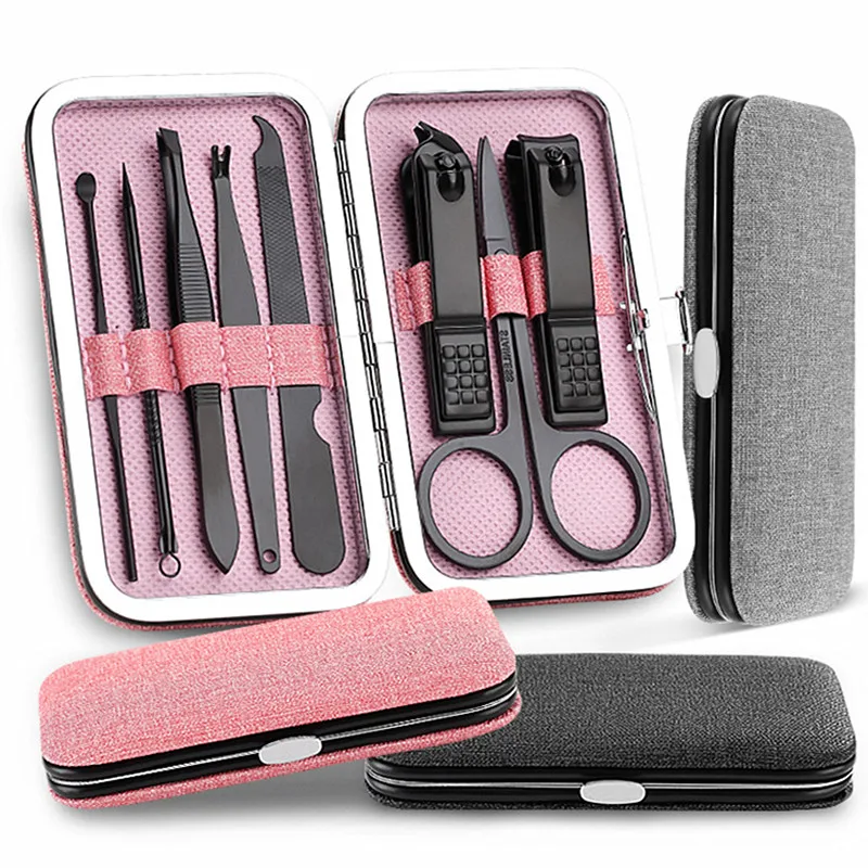 8 шт./компл. кусачки для ногтей набор педикюра портативный дорожный гигиенический