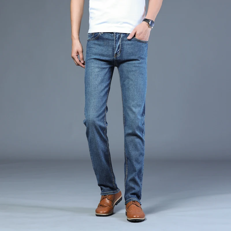 DIMI Men's Denim Pants Brand New Style Trousers Mens Wear Autumn Men's Stretch Straight Fit Jeans