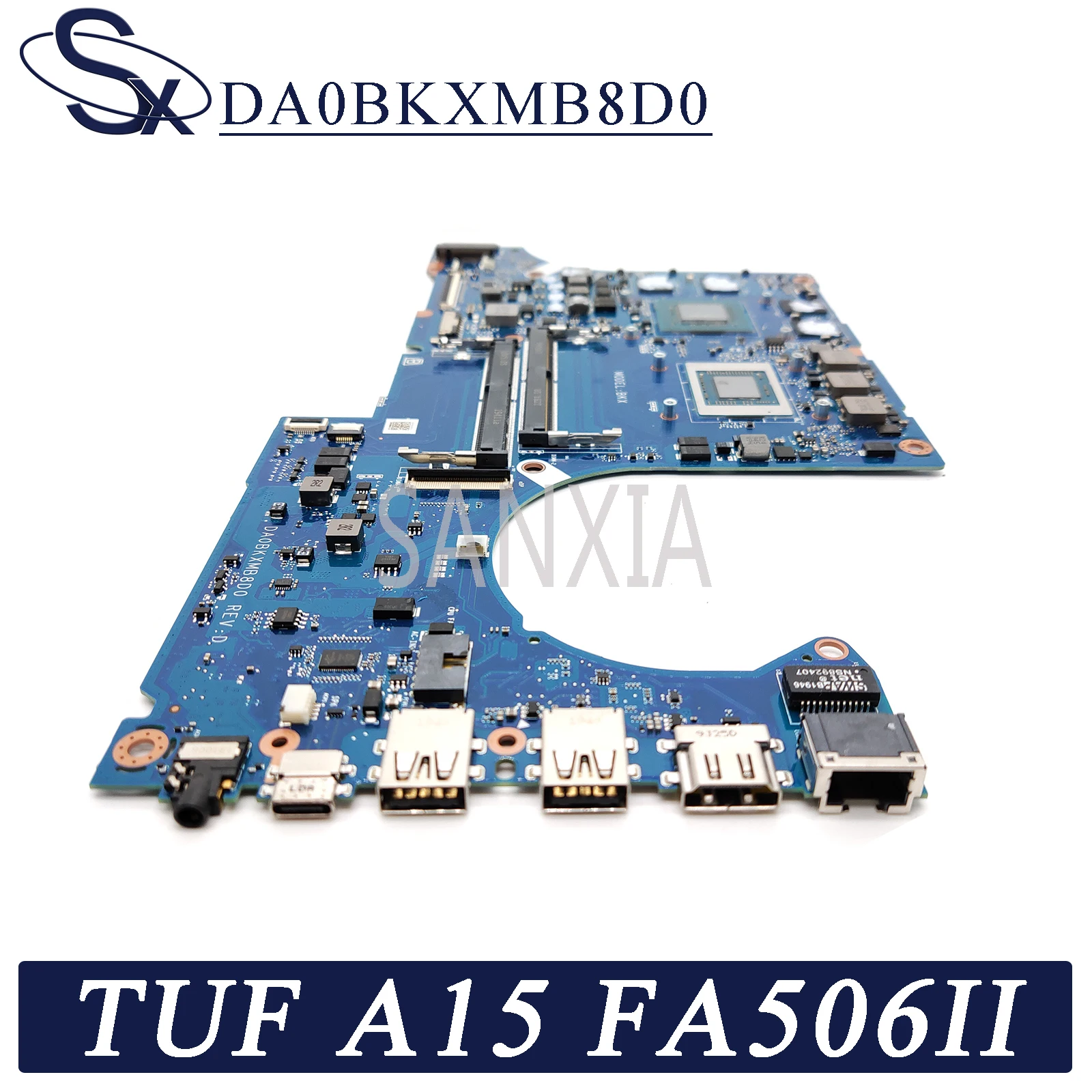 Billig KEFU DA0BKXMB8D0 Laptop Motherboard Für ASUS TUF Gaming A15 FA506II FA506I Original Mainboard R7 Ryzen 7 4800H CPU GTX1650TI-4GB
