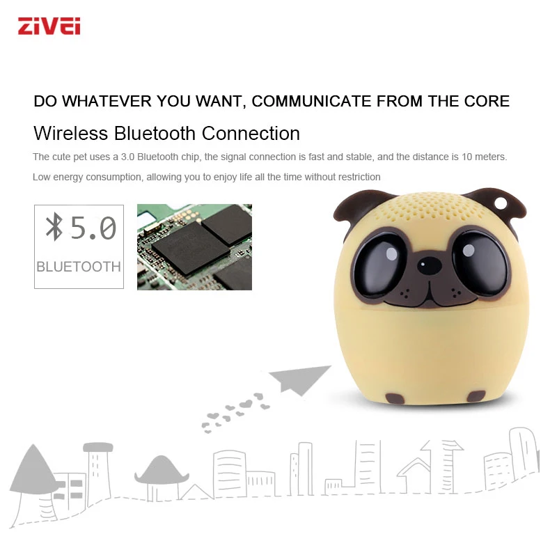 pet smart speaker computer speakers sound beyond size bluetooth speaker box with 3w audio mini speakerportable outdoor free global shipping