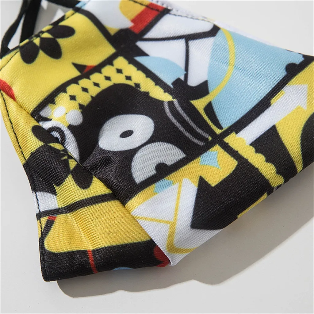 Маска с мультяшным рисунком забавная противозагрязняющая маска PM2.5 пылезащитный