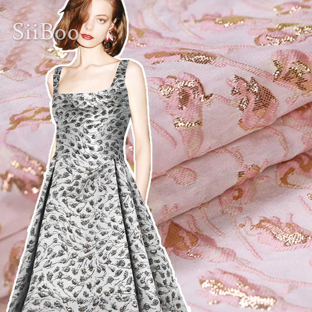 Жаккардовая парчовая ткань в американском стиле с цветочным рисунком | Дом и сад