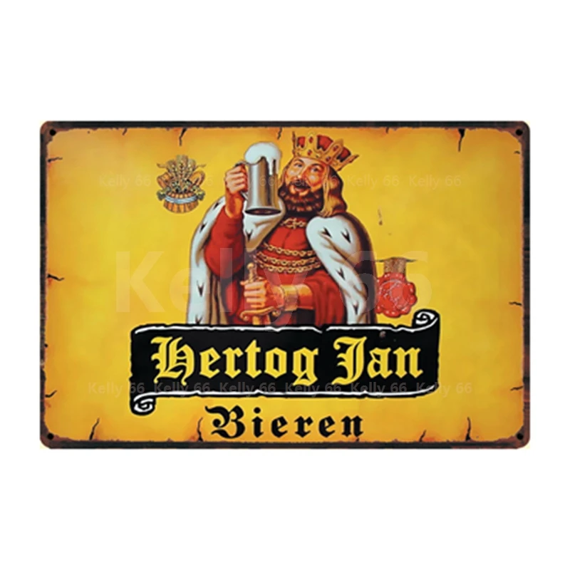 [Kelly66] бельгийского пива Hertog Jan Bastaard Bieren Оловянная металлическая табличка