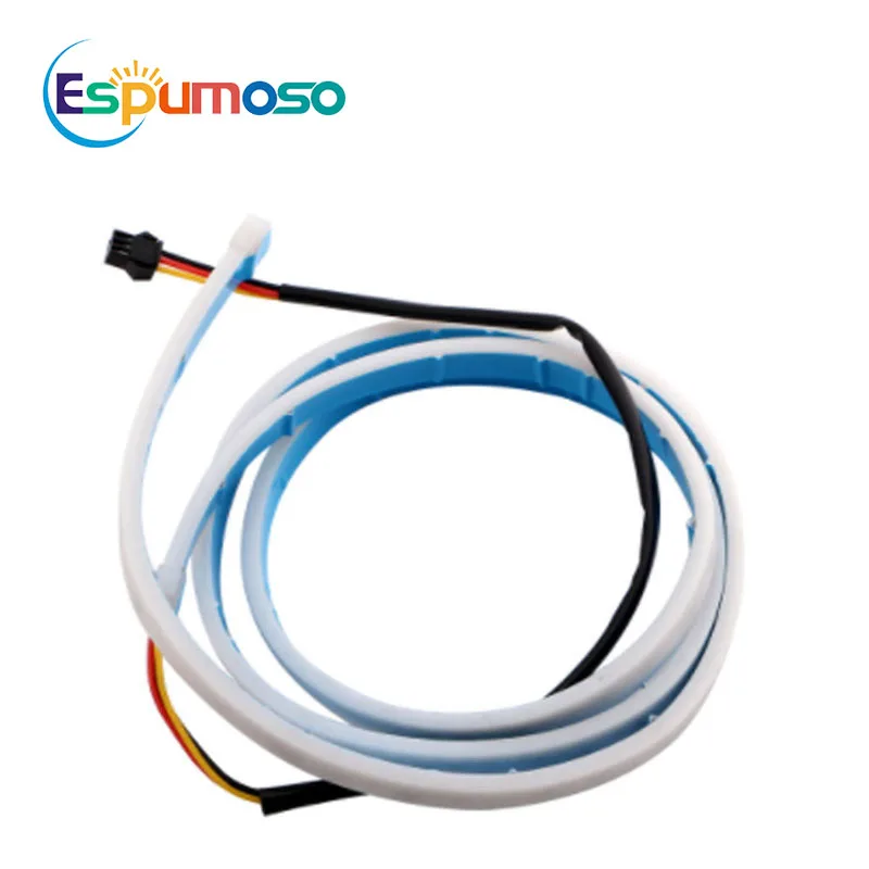 

Car Styling Turn Signal Amber Flow Led Strip Trunk Tail Light Ice Blue LED DRL Daytime Running light RED Brake Light Accessories