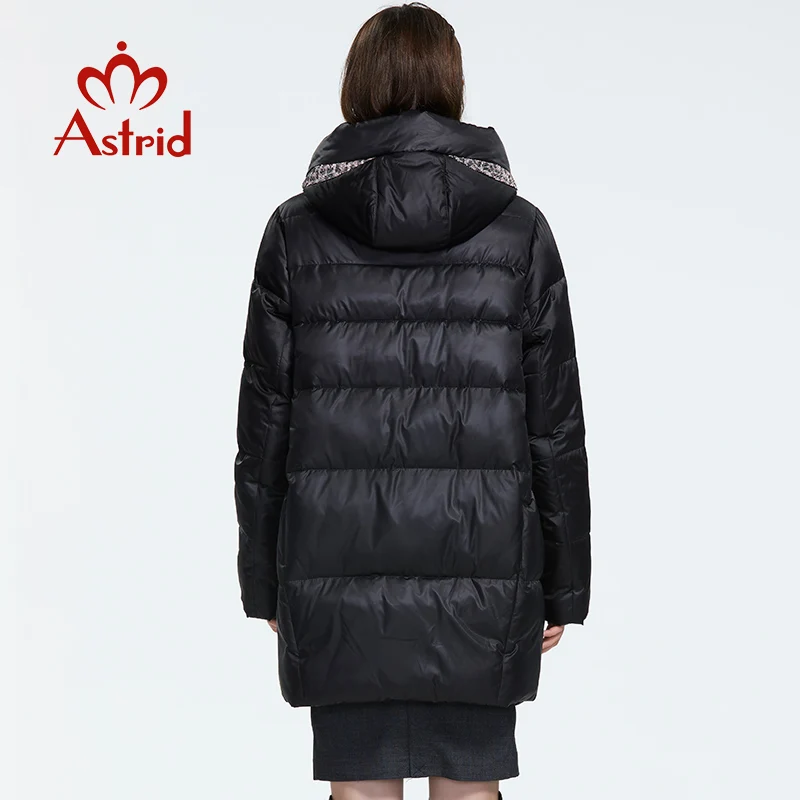 Astrid 2019 Зима новое поступление пуховик женская свободная одежда верхняя высокое