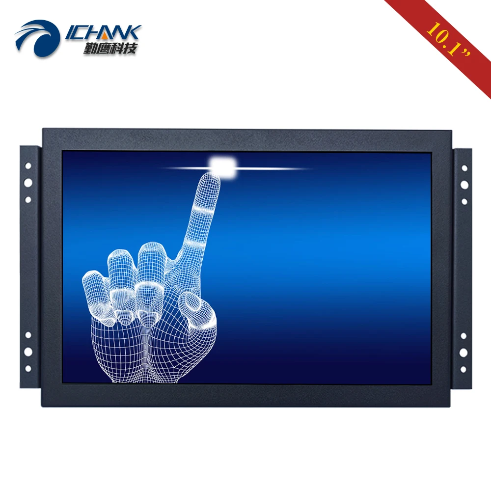 

10.1" inch Display 1920x1200 1080p Full View IPS Screen HDMI-in USB Metal Shell Embedded Open Frame Touch Monitor K101TC-ABHUV-H