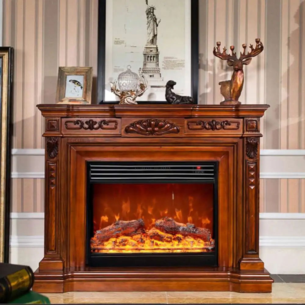Настенный Электрический камин 110 В/220 В 3D пожарный электрический обогреватель с
