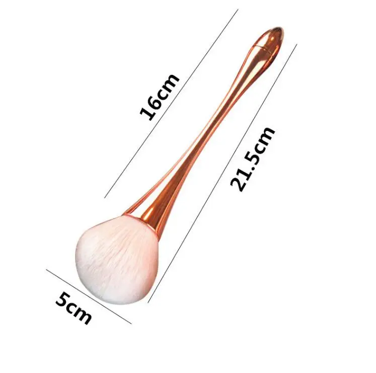 1 шт. розовая Золотая кисть для нанесения пудры румян Кисть макияжа затенения