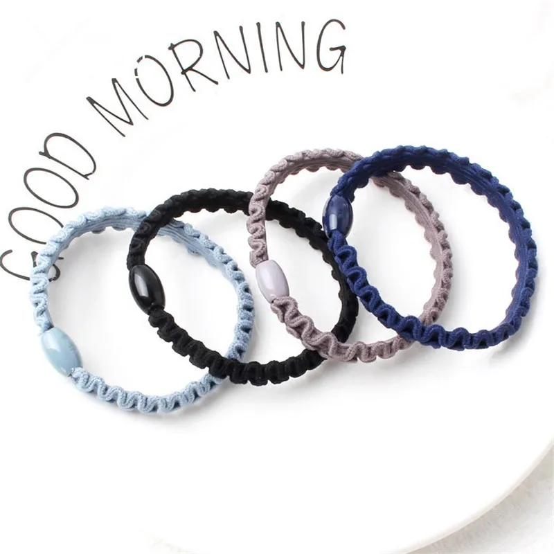 Новая Корейская резинка для волос с привязанной девочкой плотное эластичное