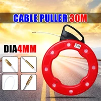 professional 30m40m cable puller fish tape cable fiberglass fish tape reel puller fiberglass metal wall wire conduit 4mm