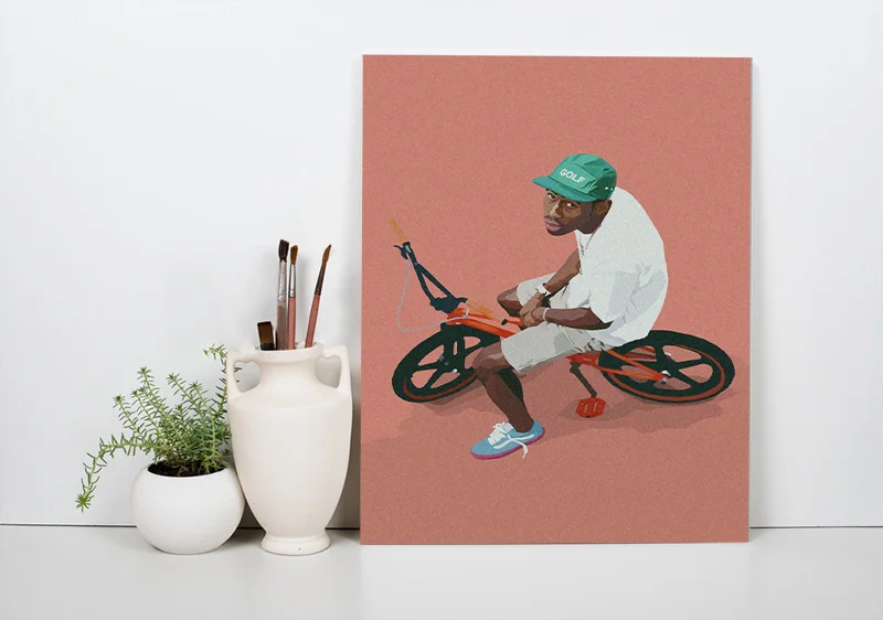 Tyler The Creator rapper хип-хоп поп современный дом Дети Гостиная Спальня Декор печать плакат Картина Настенная живопись холст