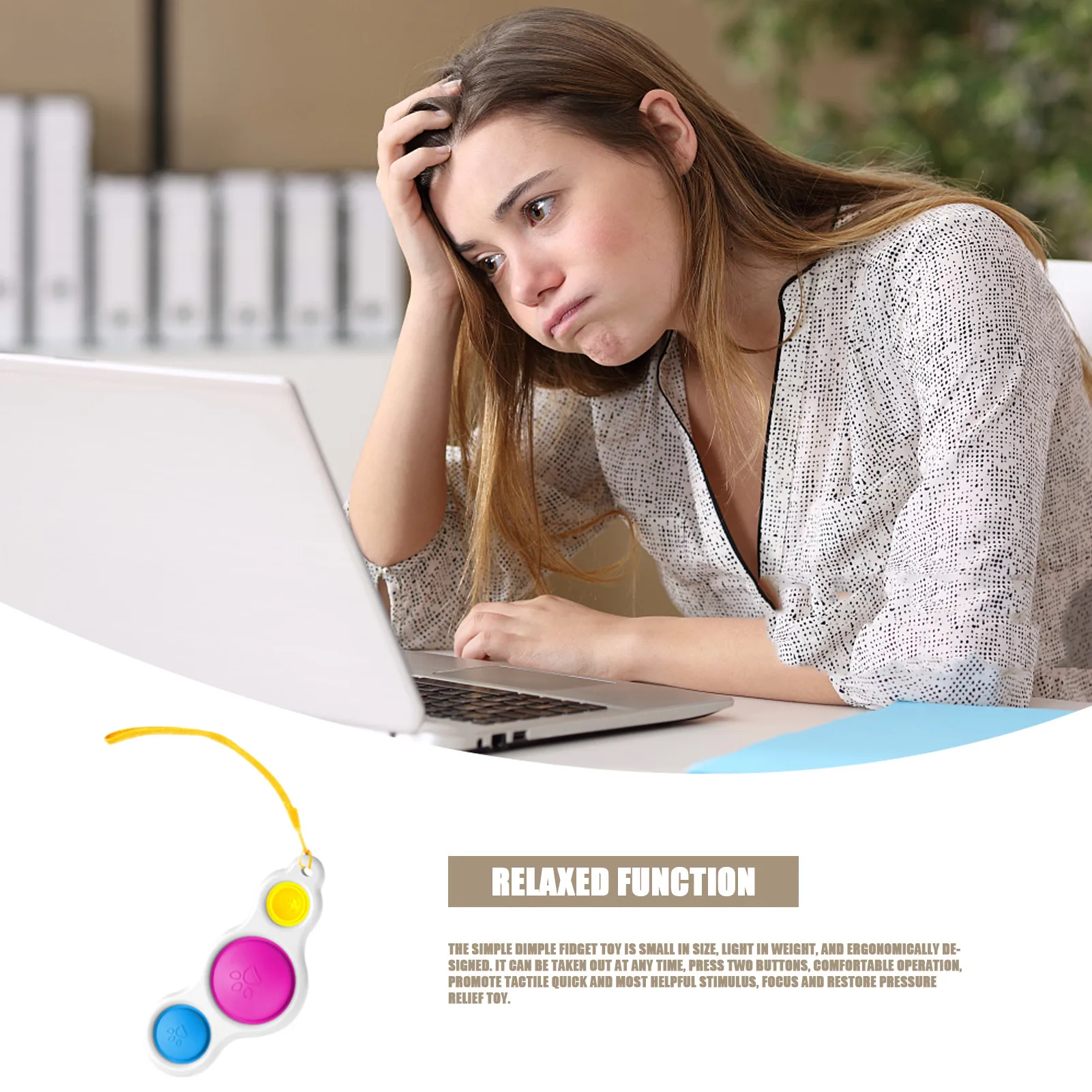 

Decompression Toys Educational Fun Dimple Keychain Push Bubble Fidget Toy Sensory Autism Special Needs Games Anti Stress For Kid