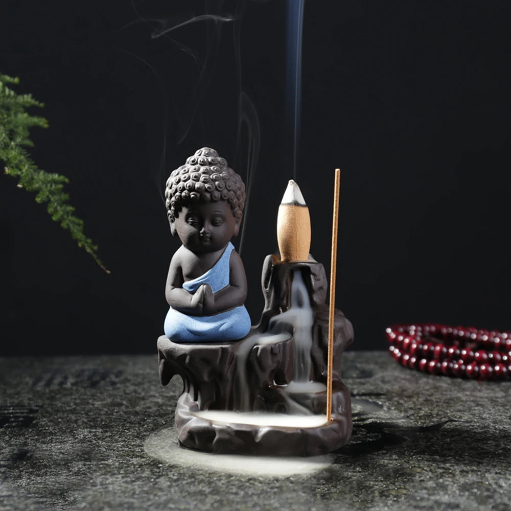 

Incense Burner Creative Home Decor The Little Monk Small Buddha Censer Backflow Incense Burner Use In Home Teahouse