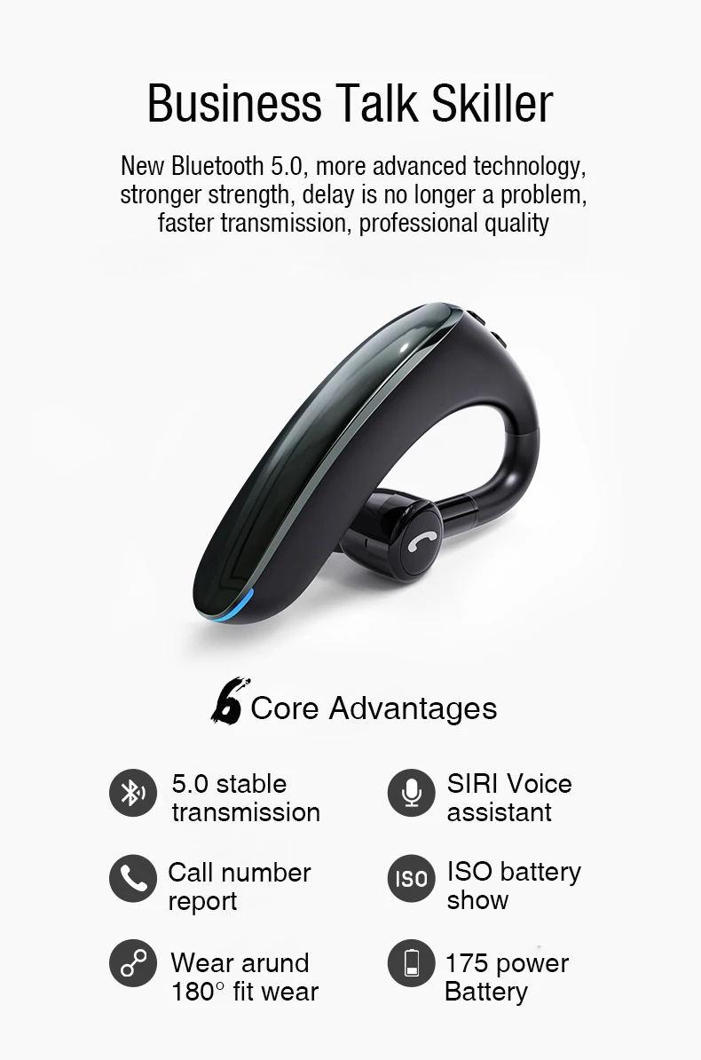 LYMOC Graphene 5,0 Bluetooth наушники беспроводные гарнитуры Nosice шумоподавление HD MIC Handsfree бизнес драйвер для iPhone Xiaomi