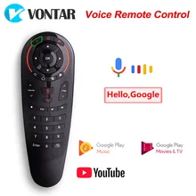 G30 Voice Remote Control 2.4G Wireless Air Mouse G20S/G10 33 Keys IR learning Gyro Sensing Remote for Android TV BOX/Mini Pc