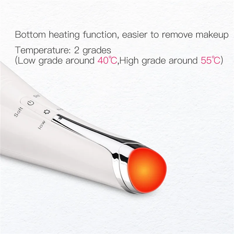 5 в 1 Очищающая щетка для лица Sonic Vibration Silicone Deep Skin Pore чистки угрей моющийся