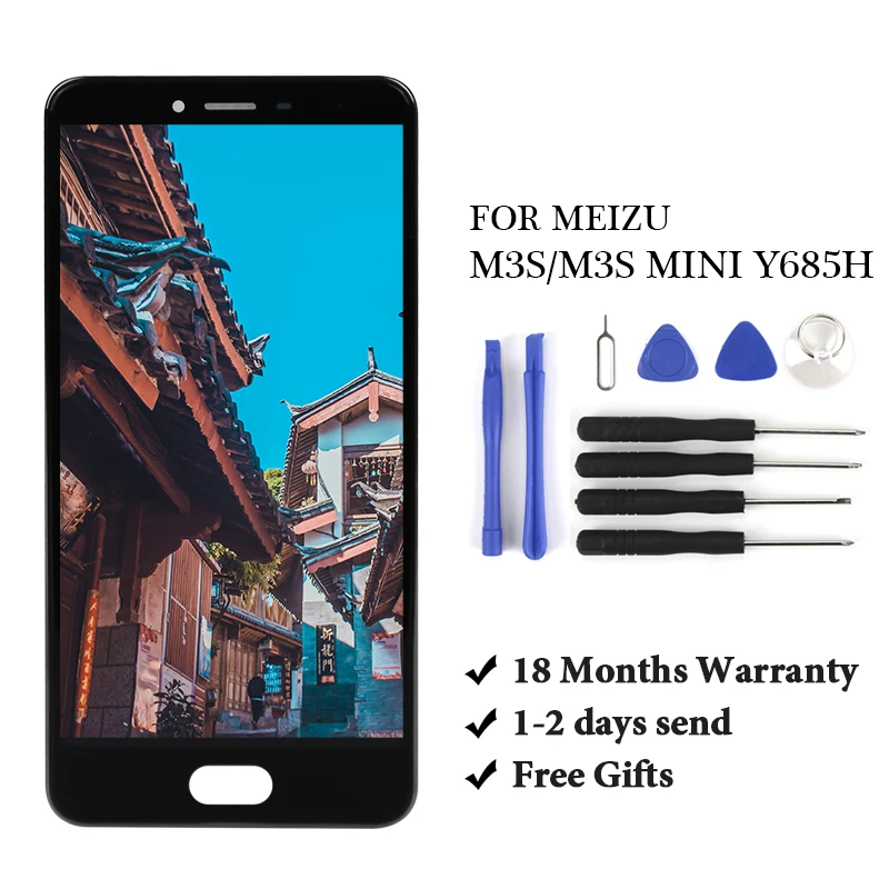 ЖК-экран качества AAA для Meizu M3S ЖК-дисплей с рамкой сменный экран MEIZU Y685H дигитайзер