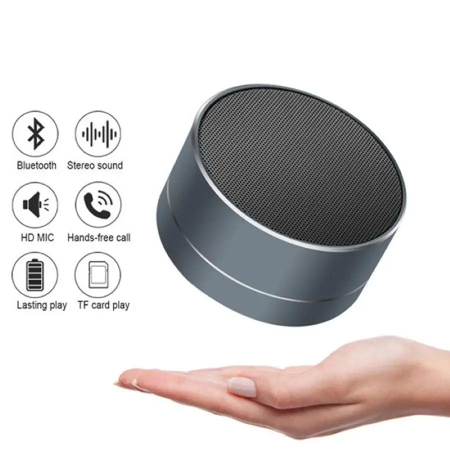 

Mobile Phone Portable Card Mini Broadcaster A10 Wireless Bluetooth Speaker Alarm Device HD Mic Strong Sound Field
