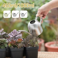 stainless steel watering can modern style long spout garden greenhouse home indoor outdoor plants sprinkler watering pot