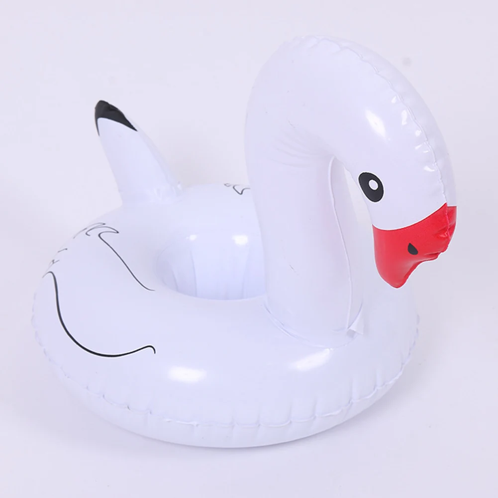 

Mini Water Coasters Floating inflatable cup holder Swimming pool drink float toy inflatable circle Pool Coasters Swan Flamingo