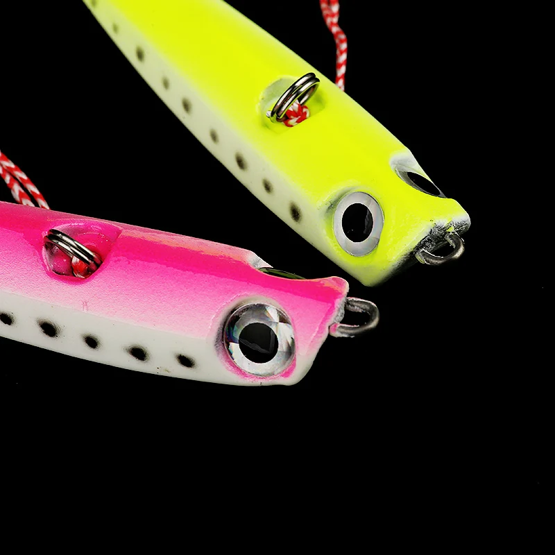 

ARDEA hard Metal Lure 80g/100g Jigging With Squid Soft Bait Tail Lead Alloy Fishing Lures Big Eye Octopus Soft Lure