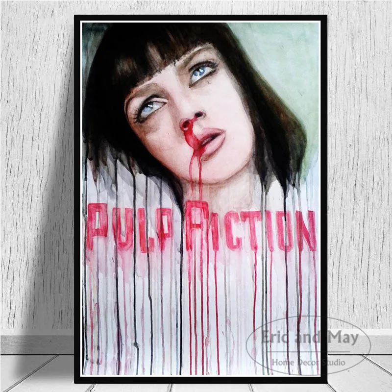 

Pulp Fiction Quentin Tarantino Canvas Painting Vintage Movie Art Posters And Prints Pictures On The Wall Decorative Home Decor