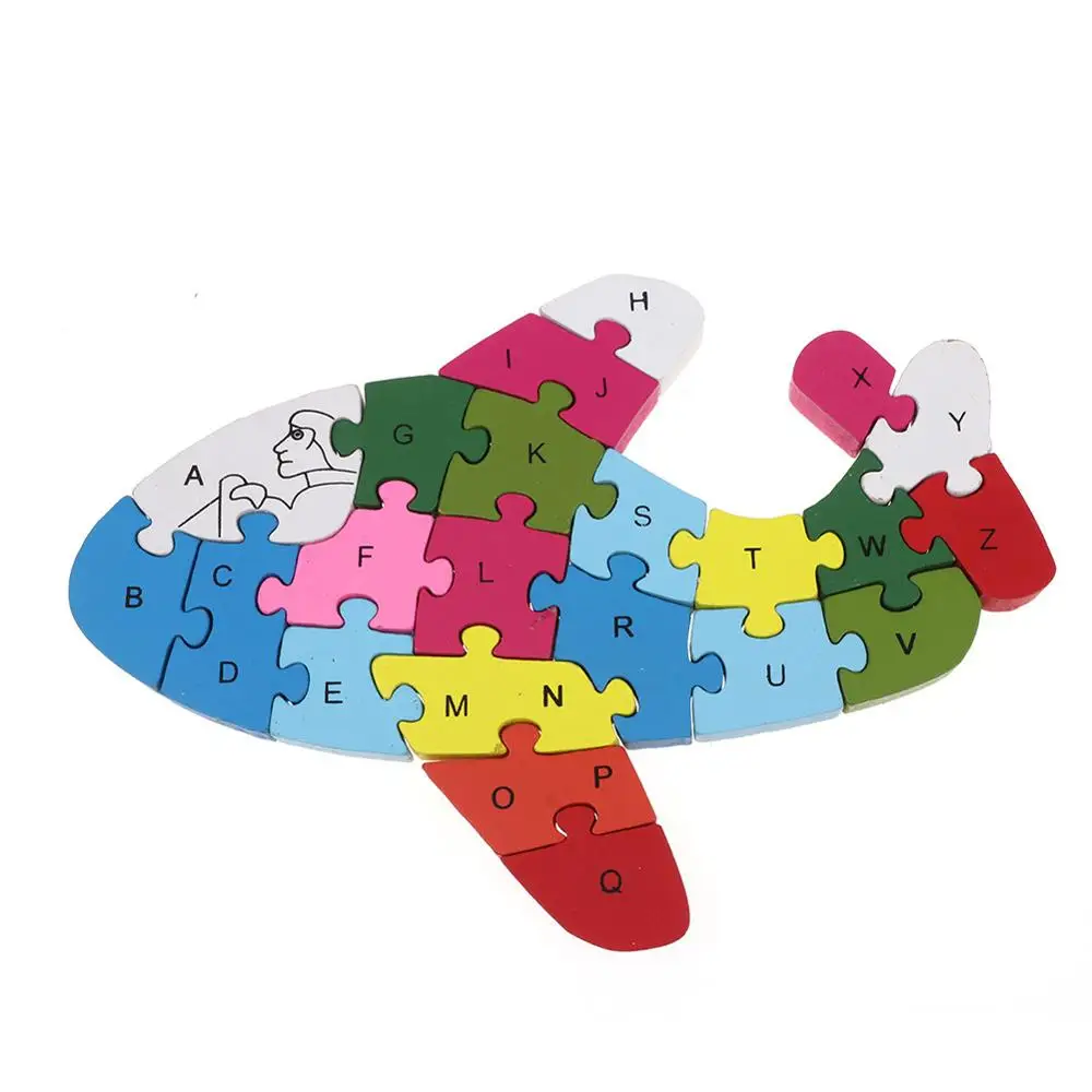 Деревянный транспорт головоломка интерес обучение развитие интеллекта Игрушка