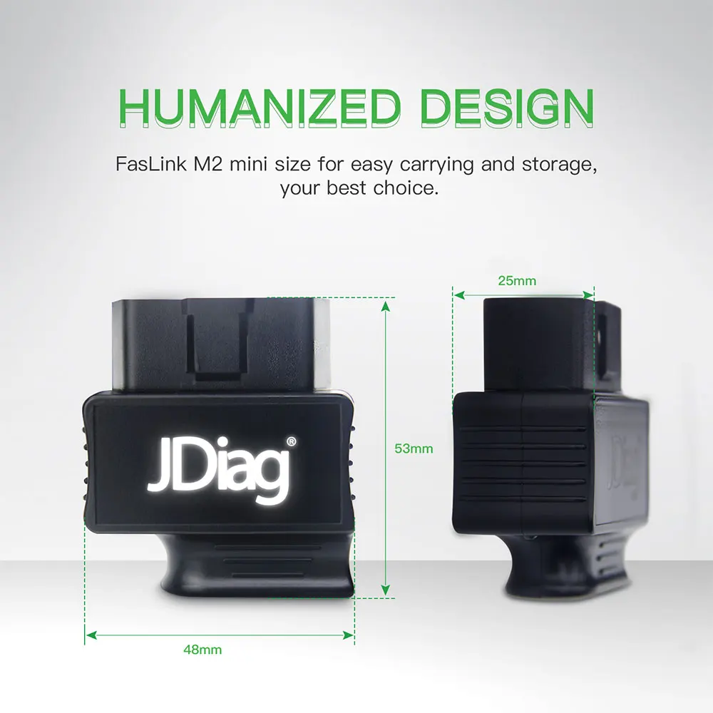 Сканер JDiag Faslink M2 Bluetooth 4 2 OBD2 сканер для проверки двигателя считыватель кодов