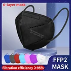 8 цветов FFP2 Mascarillas FPP2 Homologada Europe маска для лица Mascarilla KN95 6 слоев маска ffp2для взрослых CE FP2 маска FFP 2