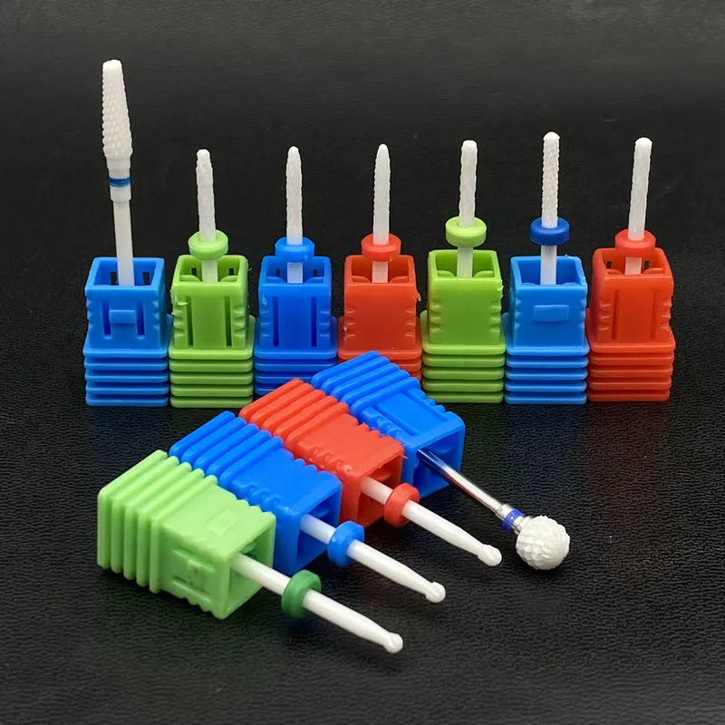 Керамическая Алмазная фреза для ногтей роторные сверла маникюра кутикулы