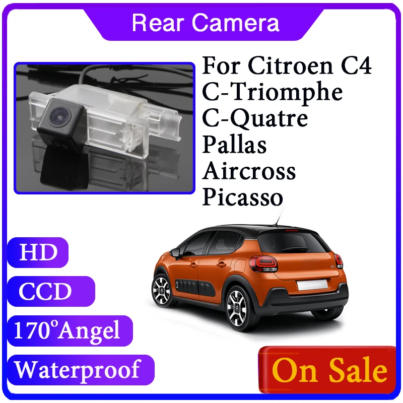 Автомобильная камера заднего вида для Citroen C4 C Triomphe Quatre Pallas Aircross Picasso 2004 ~ 2020