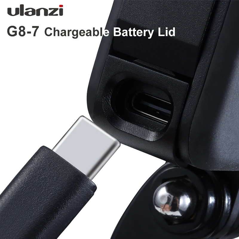 Ulanzi G8-7 Gopro 8 крышка батареи Съемная крышка батареи type-C порт зарядки для Gopro Hero 8 аксессуары