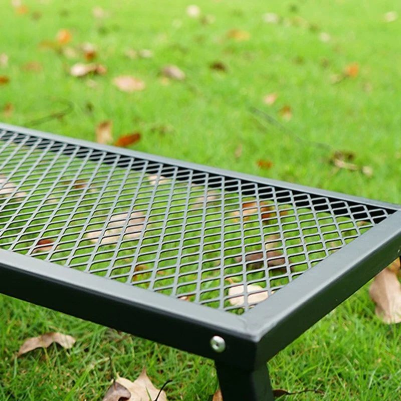 

Net Folding Camping Table Waterproof Outdoor BBQ Backpacking Iron Desk Furniture Computer Portable Durable